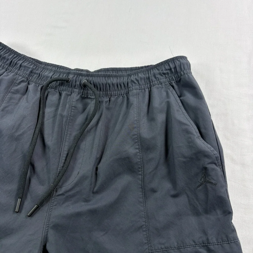 Air Jordan Essential Woven Track Pants Mens XL Black Tapered Athleisure Stretch